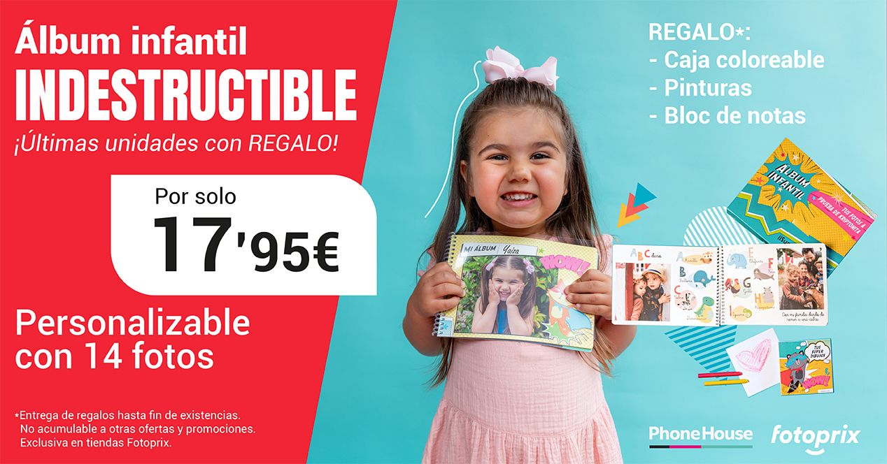 Álbum infantil indestructible - Vuelta al cole Fotoprix