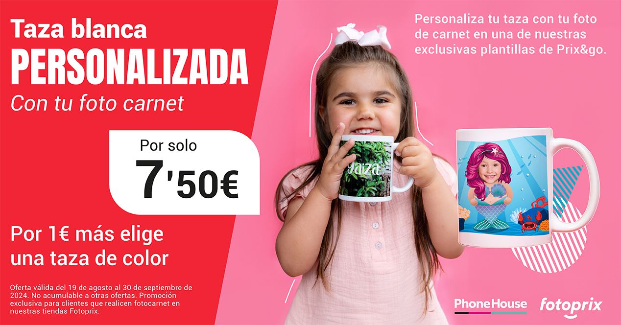 Taza personalizada con tu foto carnet - Vuelta al cole Fotoprix