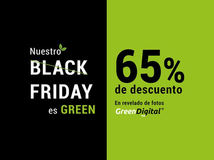 Black Friday de Fotoprix es Green. 65% descuento en revelado de fotos GreenDigital